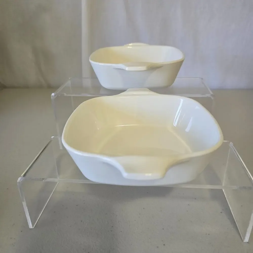 VTG Corning Ware P-41 Petite Pans 2 Blue Cornflower Mini USA Set Of 2
